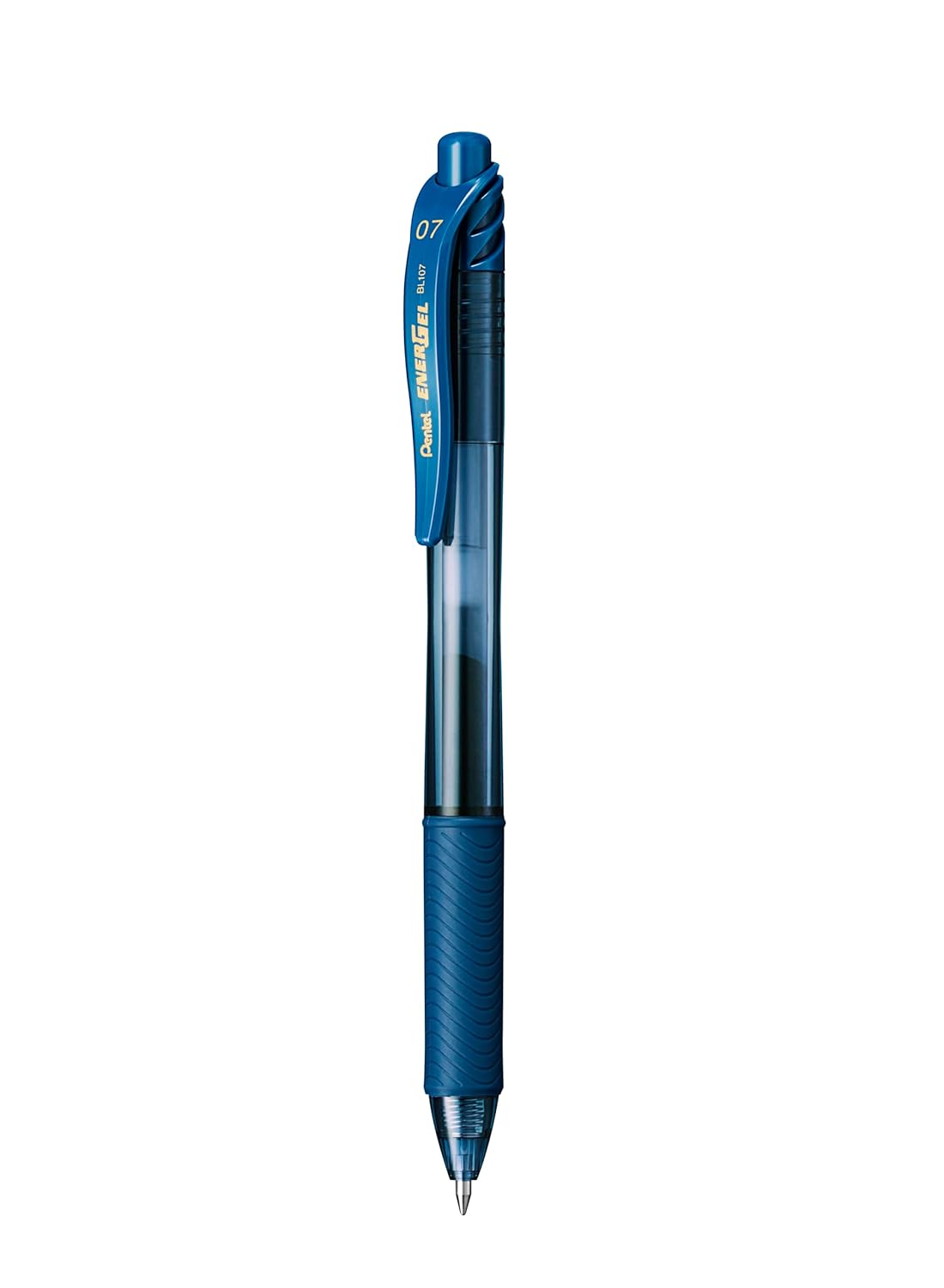 Pentel EnerGel X BL107-CAX jel tükenmez kalem, deniz mavisi, 0,7 mm çizgi kalınlığı, baskı mekanizması, doldurulabilir