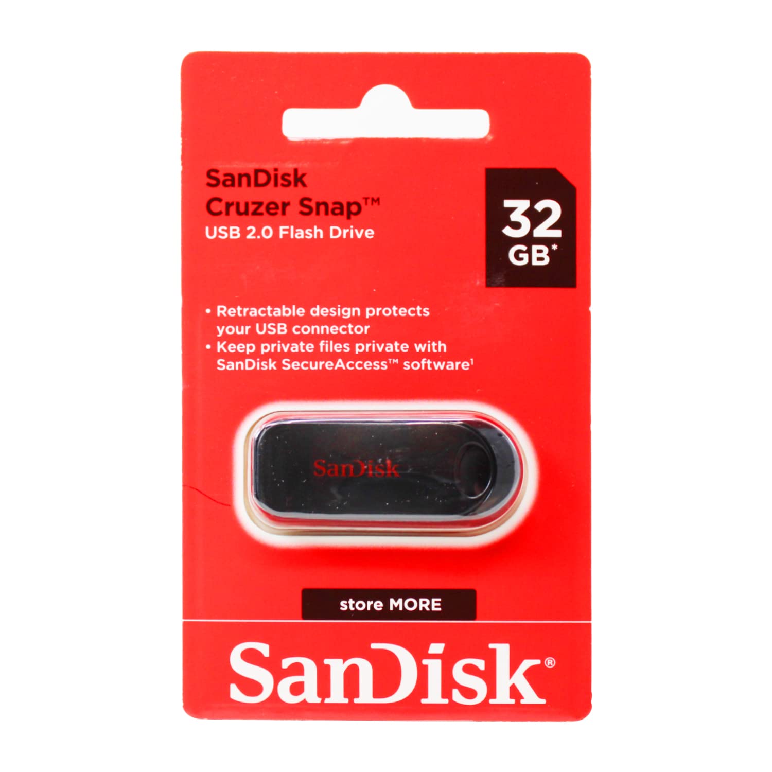 SanDisk Cruzer Snap 32GB USB Flash Bellek A tipi USB 2.0 Siyah - SDCZ62-032G-G35