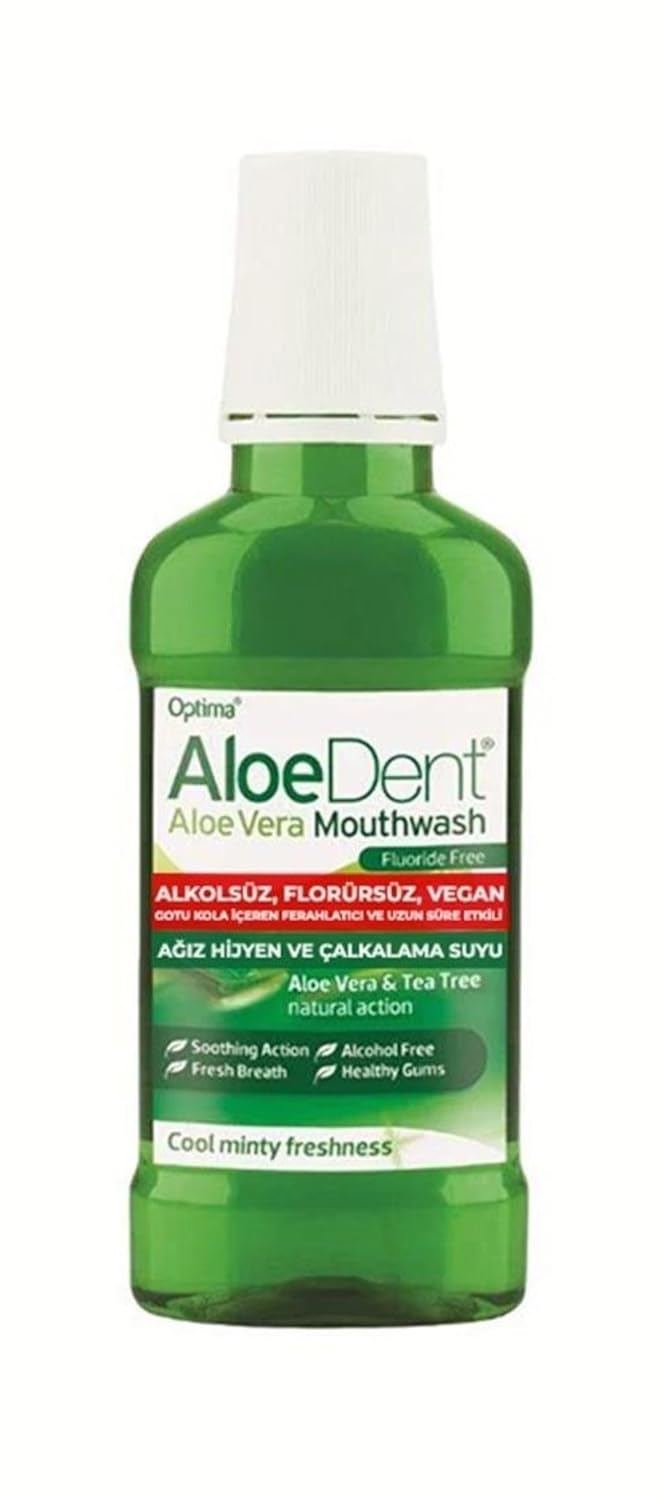 Aloe Dent Alkolsüz ve Florürsüz Ağız Kokusu Önleyici Doğal Ağız Bakım Suyu - 250 ml