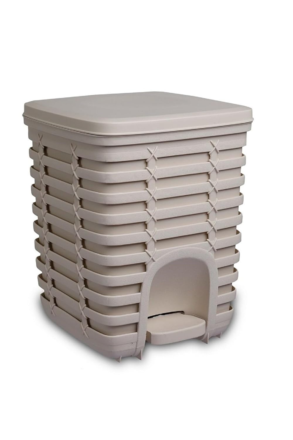 Primanova Palm Pedallı Çöp Kovası 9 Lt - Bej M-E54-09