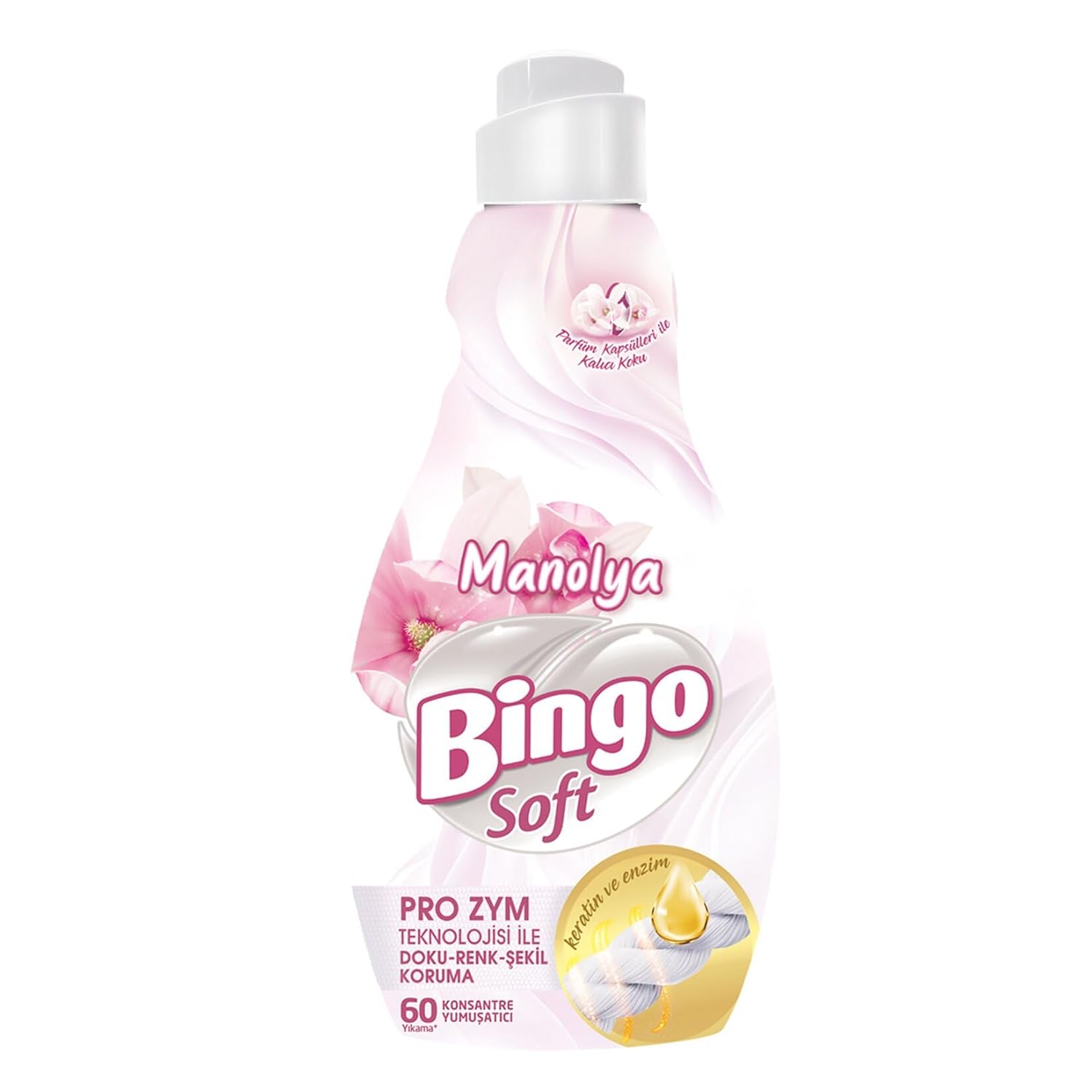 Bingo Soft Konsantre Çamaşır Yumuşatıcısı Manolya Bahçesi 1440 ml