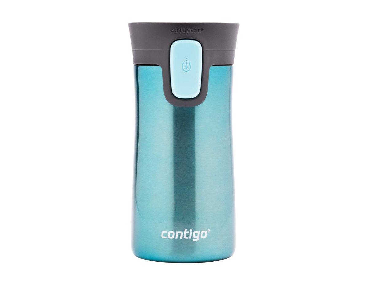Contigo Üniseks Pinnacle Snapseal Termo Paslanmaz çelik yalıtımlı kupa,Turkuaz,300 ml