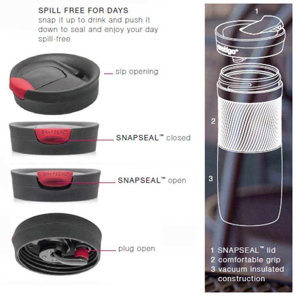 CONTIGO BYRON SNAPSEAL TERMOS BARDAK 470ML PEMBE