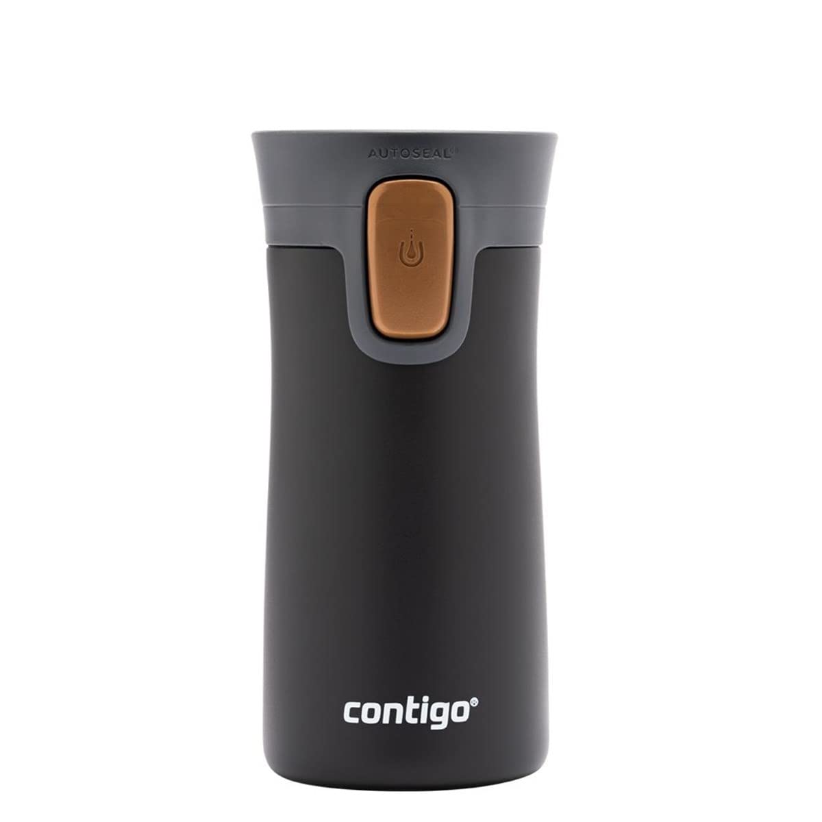 Contigo Üniseks Pinnacle Snapseal Termo Paslanmaz çelik yalıtımlı kupa,Karamel,300 ml,Siyah Kahverengi
