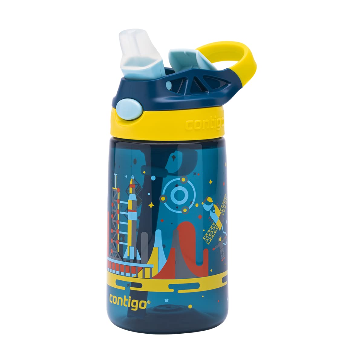 Contigo Gizmo Flip Uzay Tritan Çocuk Suluğu 420 mL Mavi