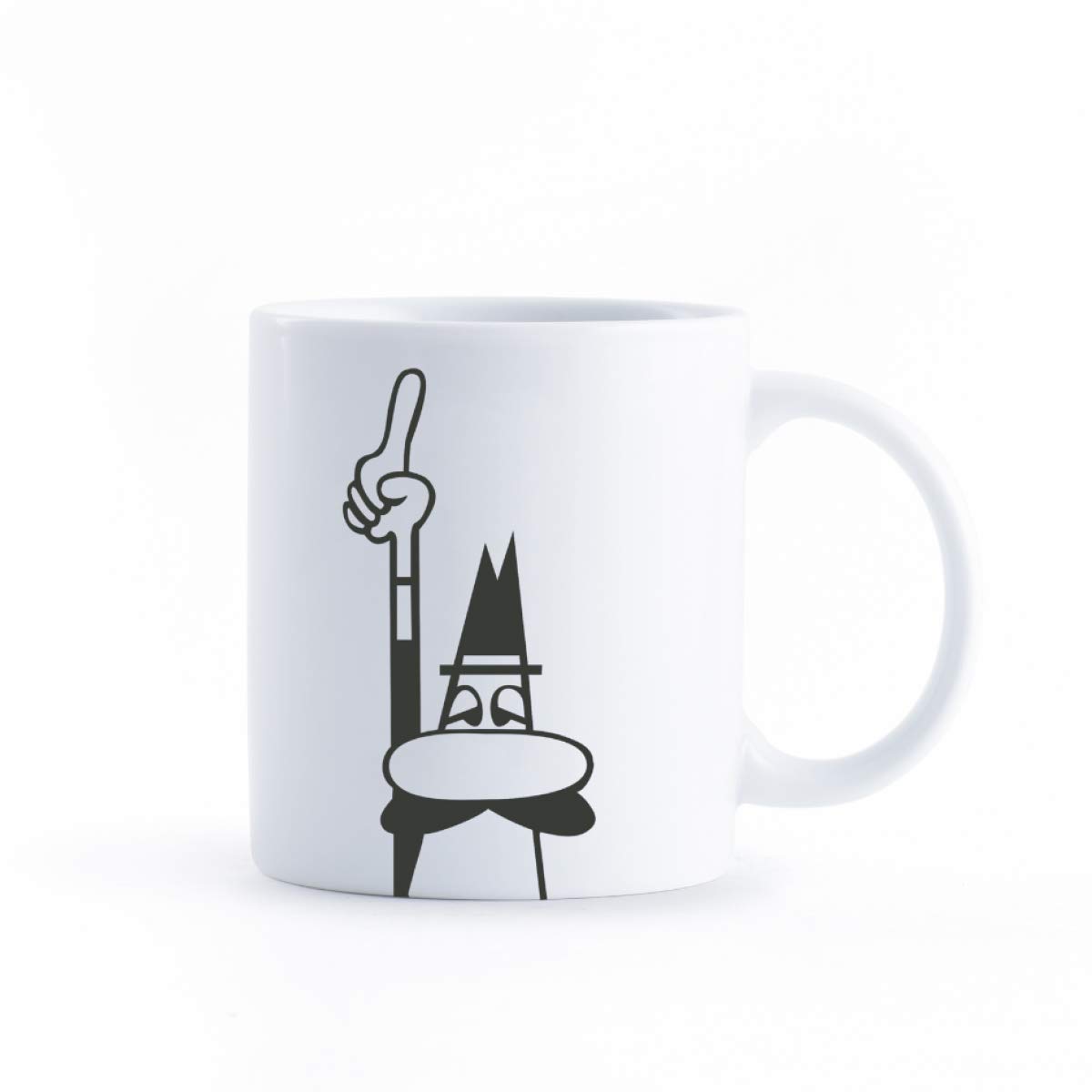 Bialetti - Kupa - Mug - 250mL - Bialetti İkonik Bıyıklı Adam Desenli - Porselen