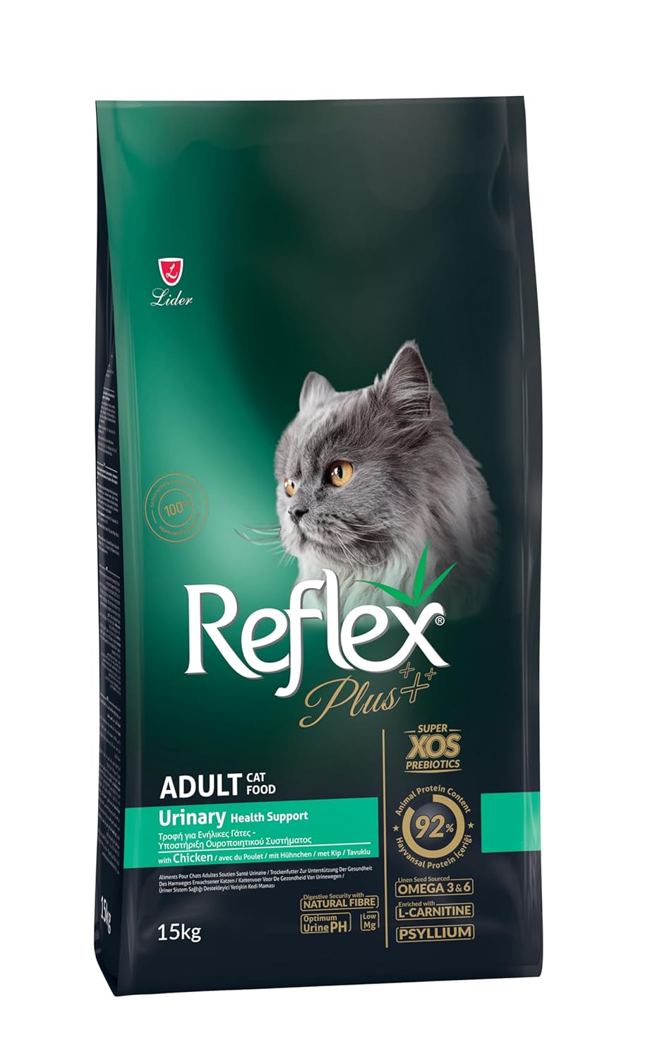 Reflex Plus Urinary İdrar Yolları Sağlığı Tavuk Etli Yetişkin Kedi Maması, 15 kg