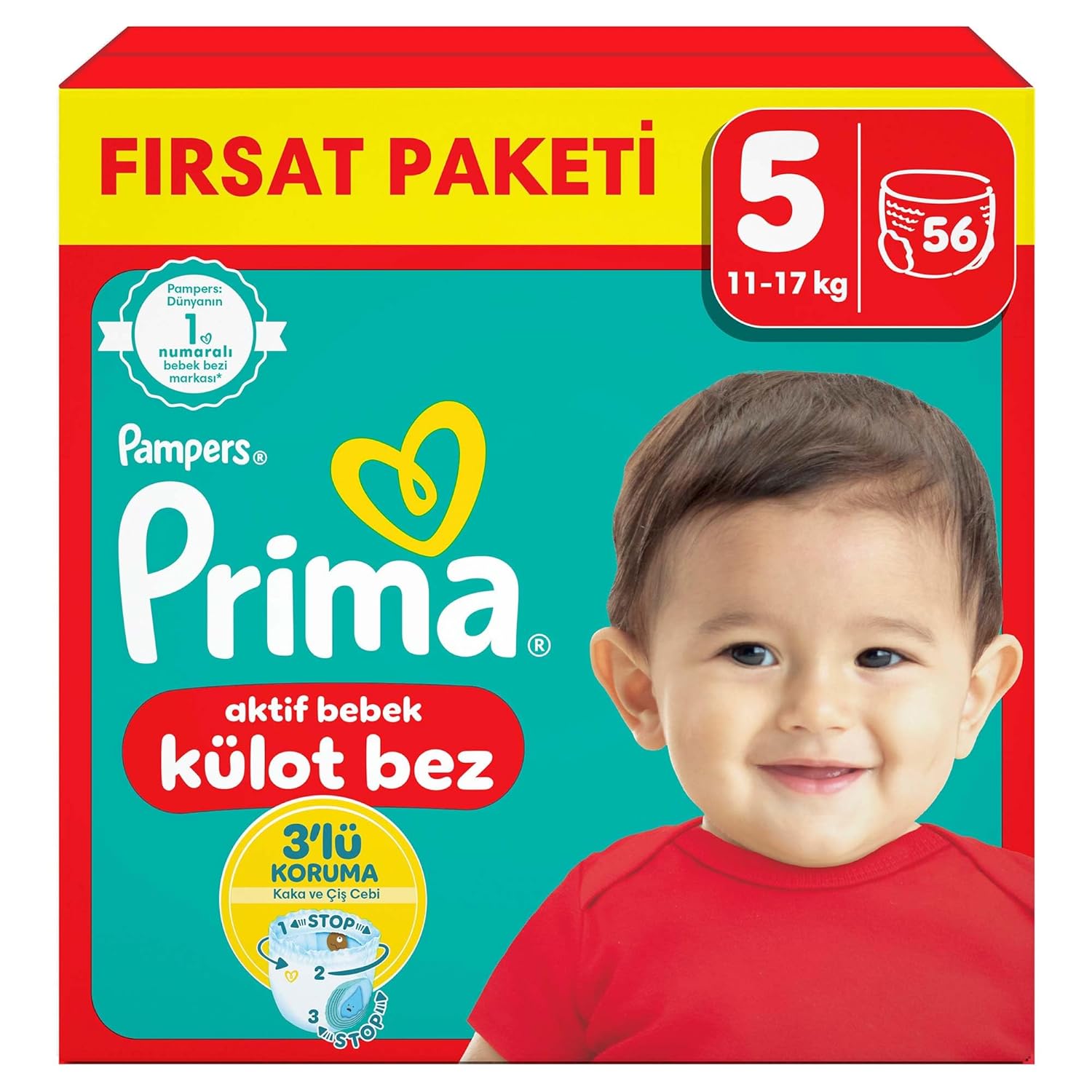 Prima Külot Bebek Bezi 5 Numara 56 Adet Fırsat Paketi