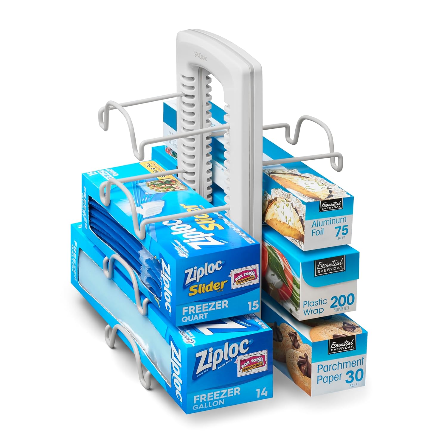 YouCopia 50173 WrapStand Kitchen Wrap Box Düzenleyici, Tek Boy, New Caddy