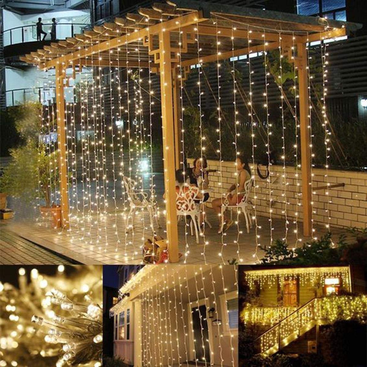Buffer DD70YT1365 320 LED 8 Fonskiyonlu Dekoratif LED Günışığı Perde, 2x2 Metre
