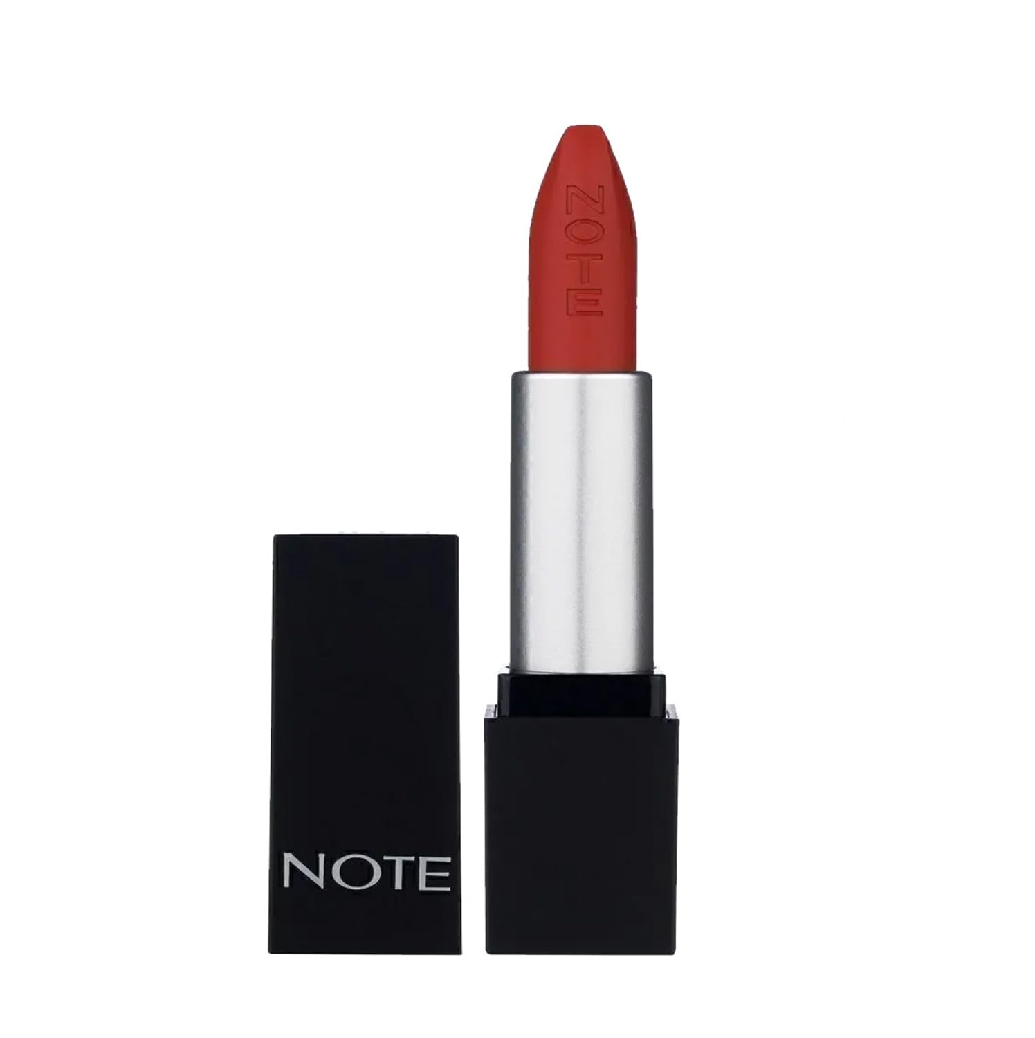 Note Mattever Lipstick 17 Dress Red Yarı Mat Saten Bitişli Ruj, Kızıl Kahverengi