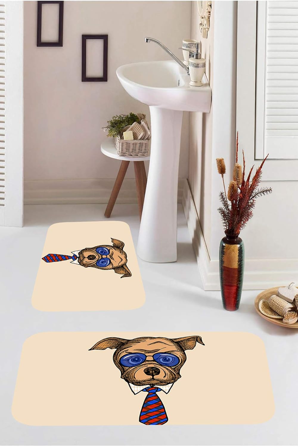 Kozzy Home Dijital Baskılı 2'li Banyot Takımı RFE9514