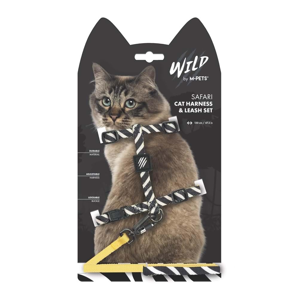 M-Pets Wild Safari Kedi Göğüs Tasması Set