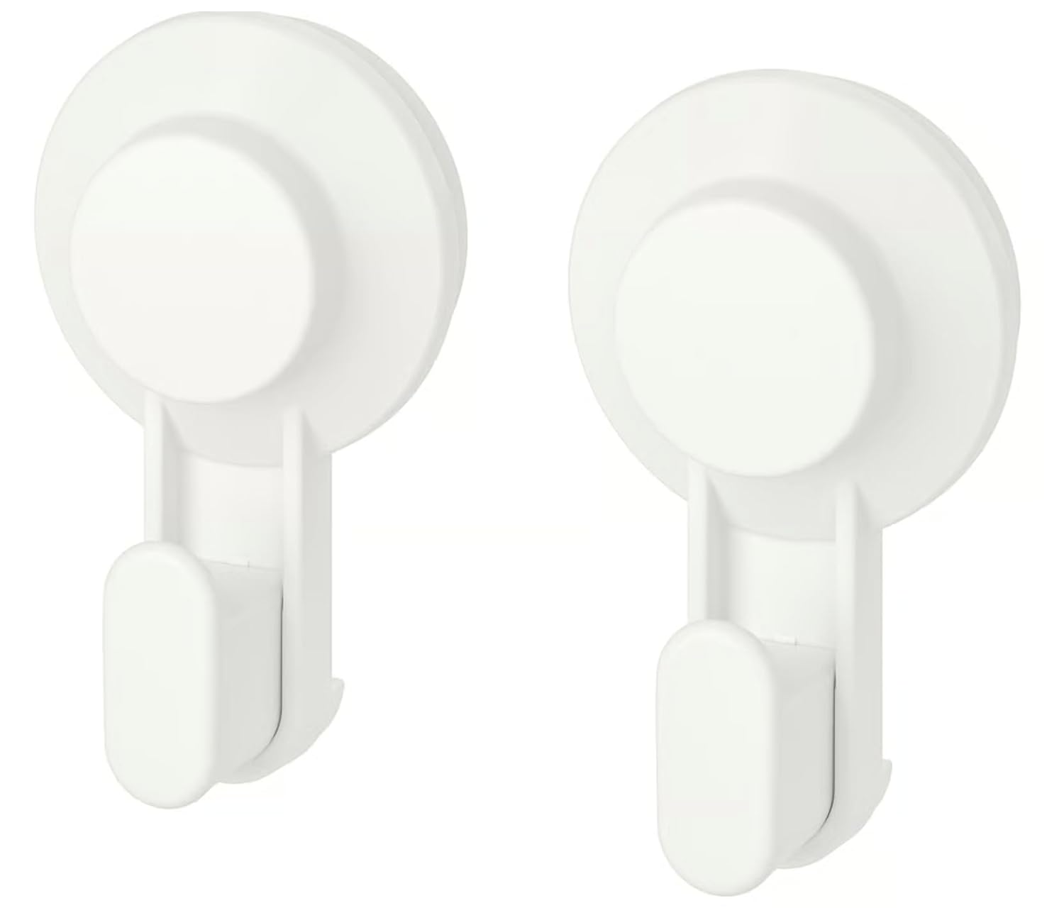 Ikea TISKEN Vantuzlu Kanca, Beyaz (2'li Paket)