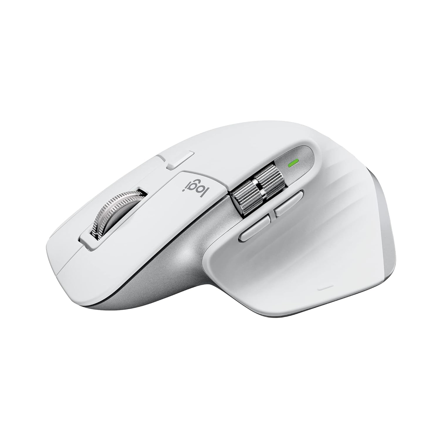 Logitech Mac için MX Master 3S Performans Kablosuz Mouse, 8.000 DPI, Apple ve iPad için, Sessiz, Ergonomik, Ultra Hızlı Kaydırma, Çoklu Cihaz Özelliği, Bluetooth, Logi Bolt USB Alıcı, Beyaz