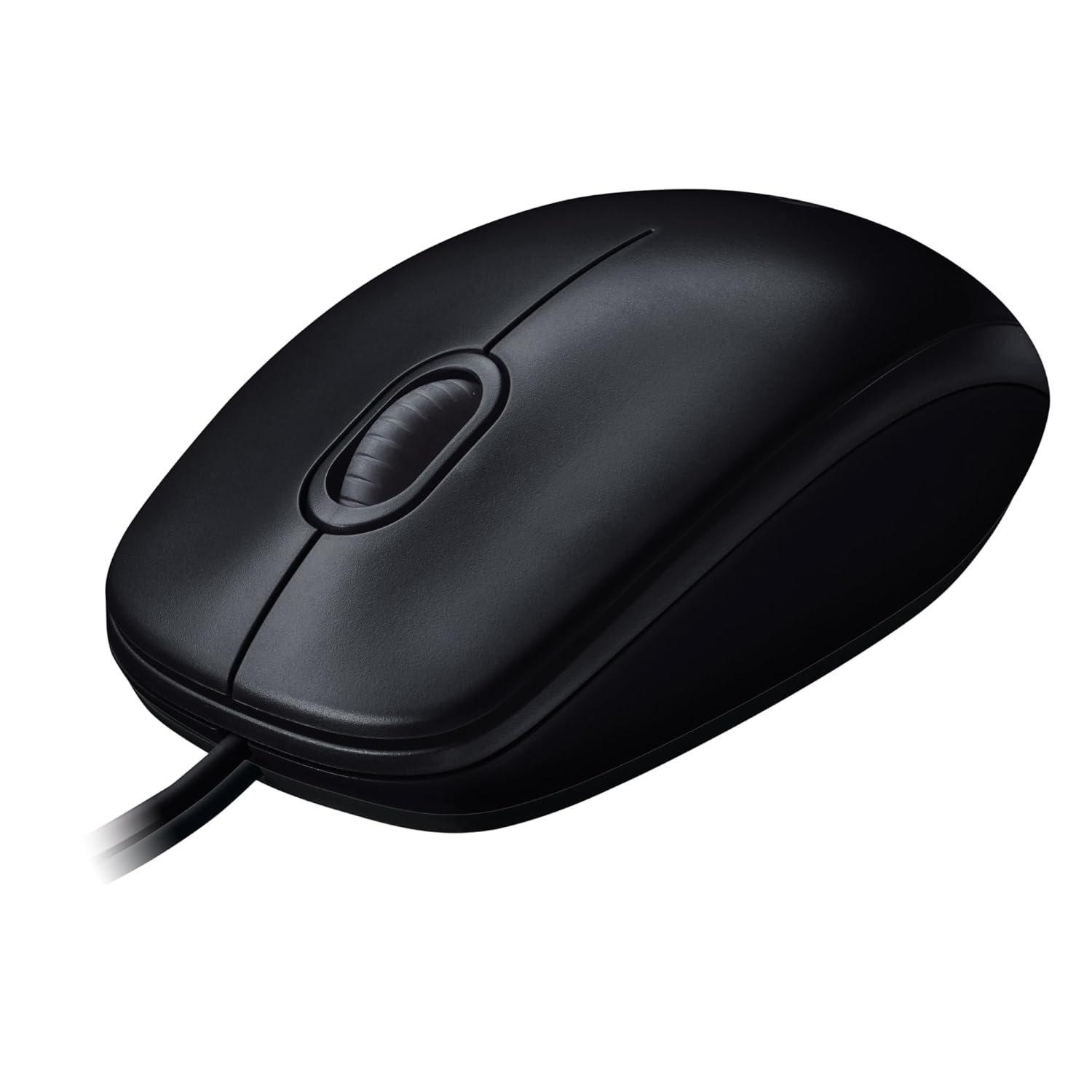 Logitech M100 USB Kablolu Mouse, PC, Mac, Dizüstü Bilgisayar ile Uyumlu, 1000 DPI Optik İzleme, Sağ ve Sol Elle Kullanıma Uygun, Siyah