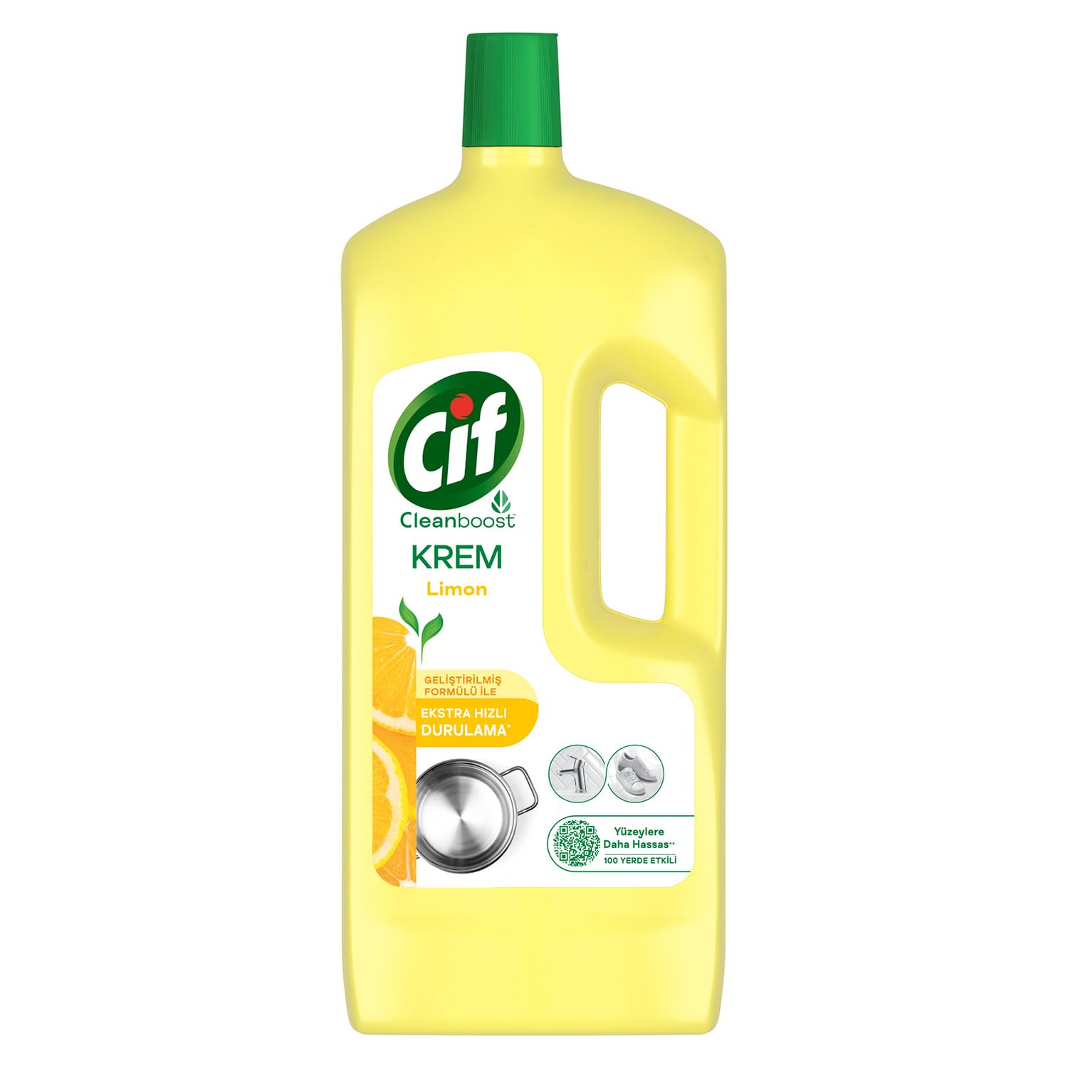 Cif Krem Yeni Nesil Yüzey Temizleyici Limon 1500 ml Tekli Paket