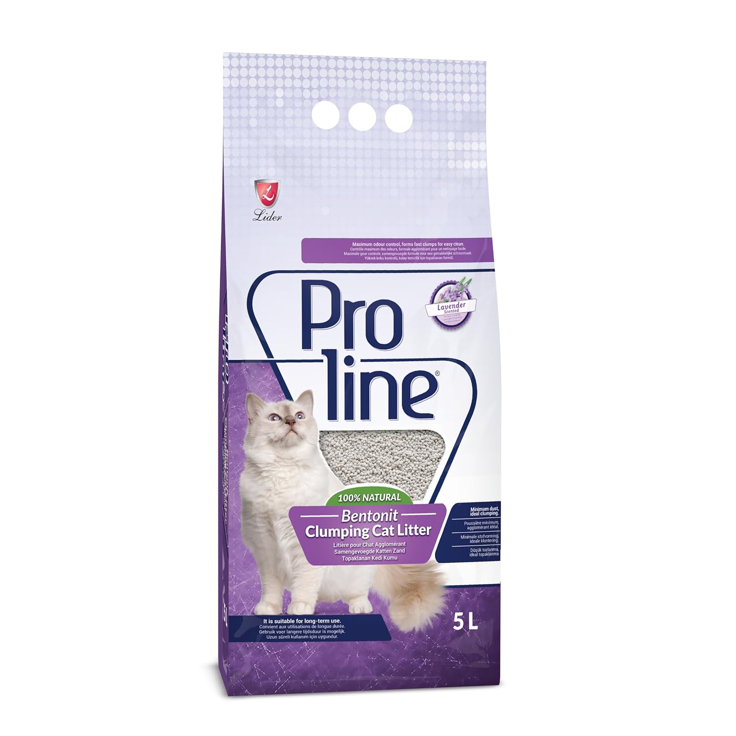 Proline Lavanta Kokulu Bentonit Kedi Kumu 5 L