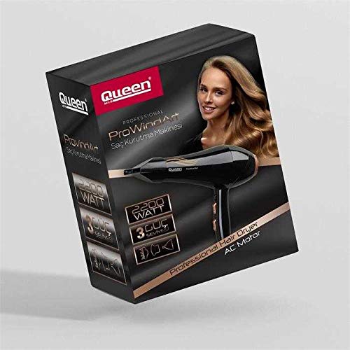 Queen ProWindArt 2200 W AC Profesyonel Saç Kurutma Makinesi