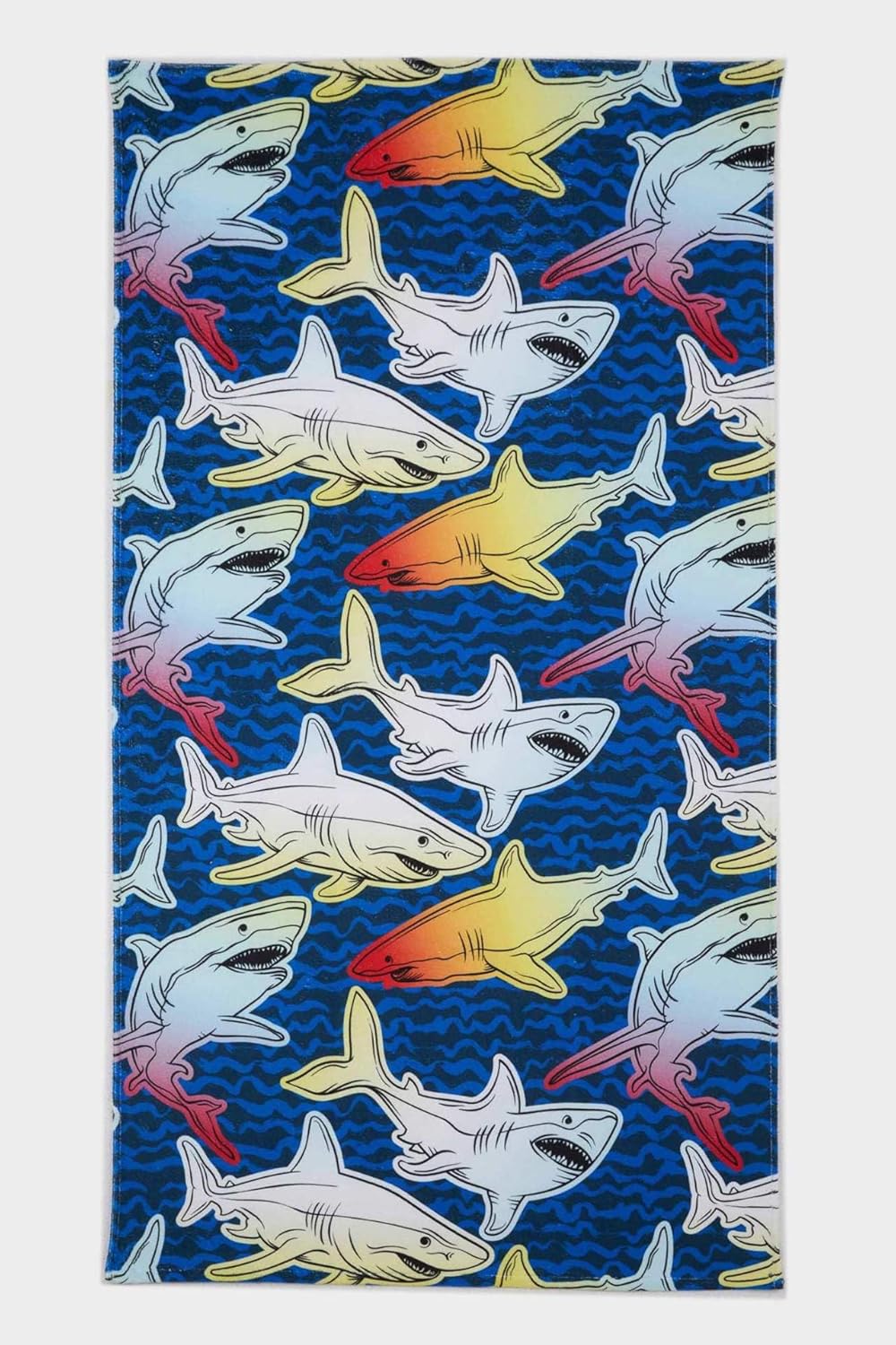 DeFacto Erkek Çocuk Baskılı Plaj Havlusu Lacivert 70x130 cm, E5398A825SM