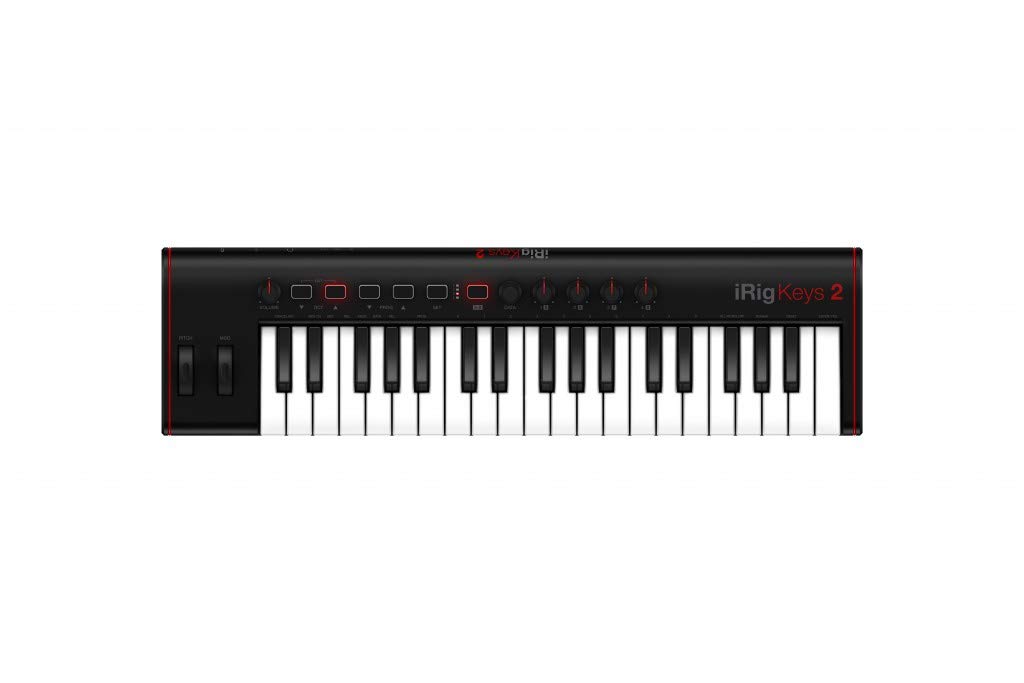IK Multimedia iRig Keys 2 37-Mini Tuşlu Kompakt MIDI Klavye (iOS, Android, Mac & PC)