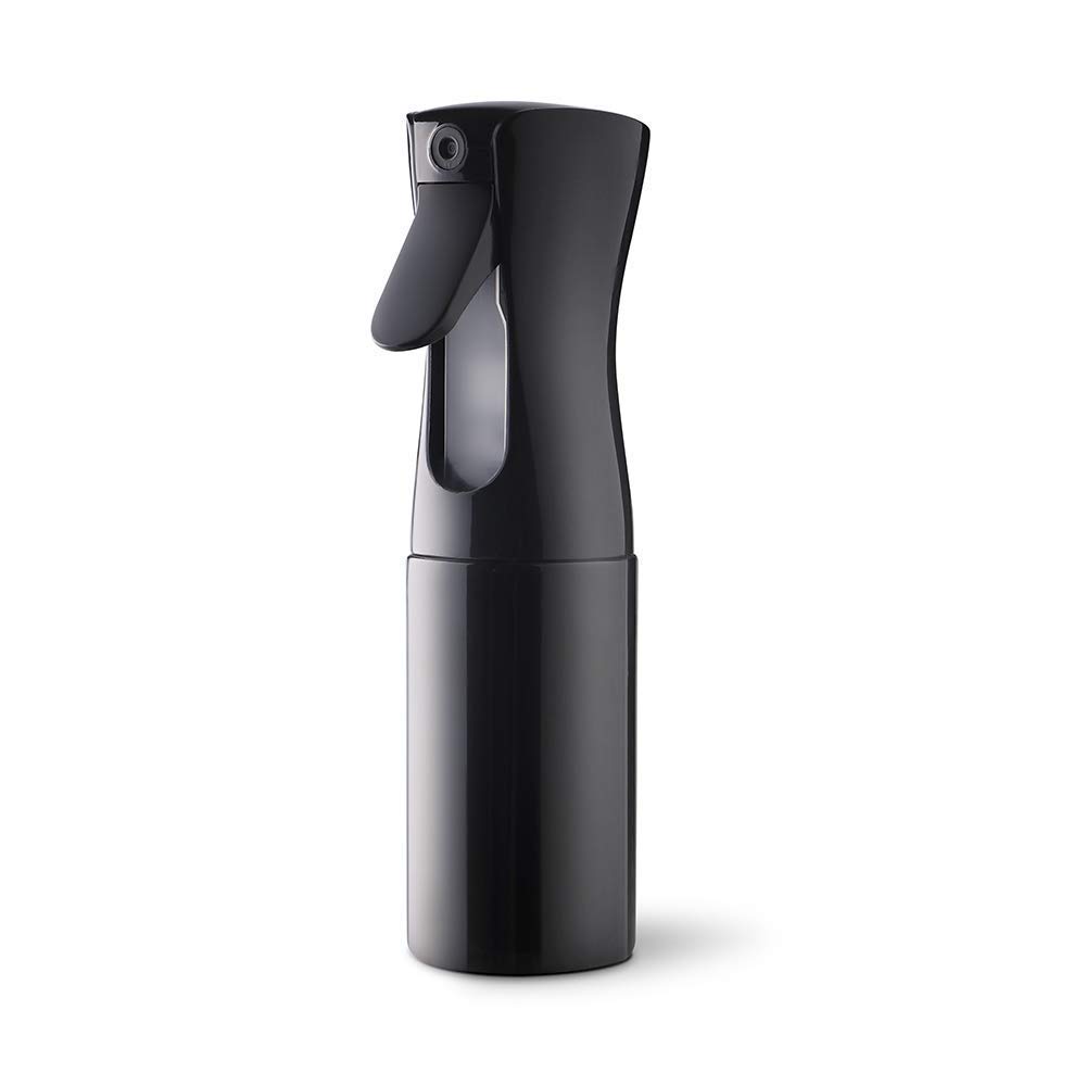 Uervoton Püskürtme Şişeleri Sürekli Ultra İnce Sis Boş Su Şişeleri Kuaför Spreyi Şişeler Salon Kuaför Saç Aleti Su Püskürtücü (160 ml, Siyah)
