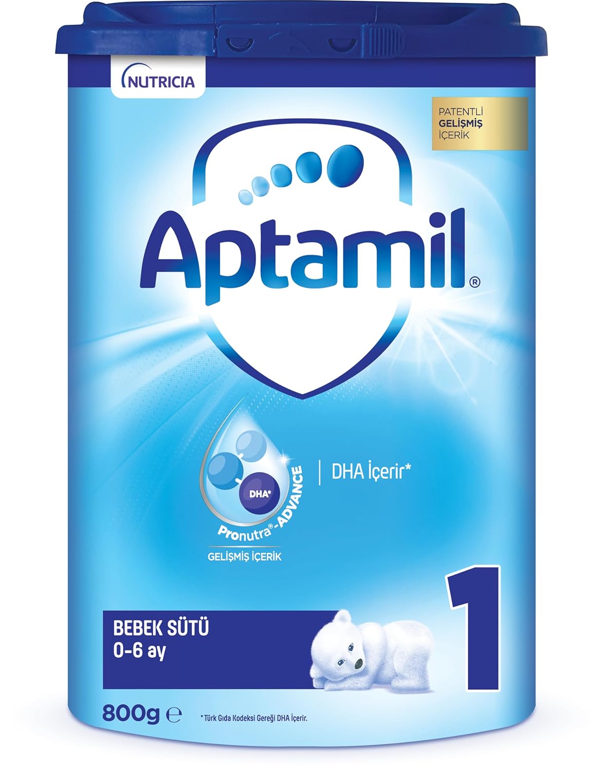 Aptamil 1 Bebek Sütü 800 g 0-6 Ay Akıllı Kutu