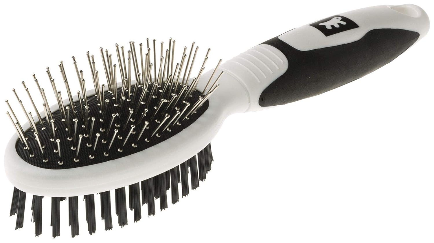 Ferplast Gro 5762 Premium Çift Taraflı Tüy Fırçası, S, White, Premium Combination