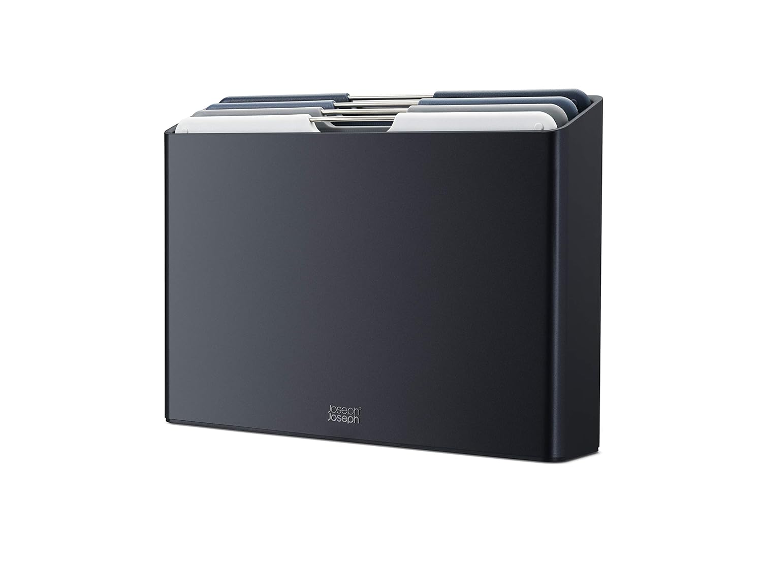 Joseph Joseph 60184 Folio Set Renkli Işaretlenmiş Kesme Tahtası Saklama Kabı Ile, Grafit, Plastik, 4 Parçalı, Büyük, L