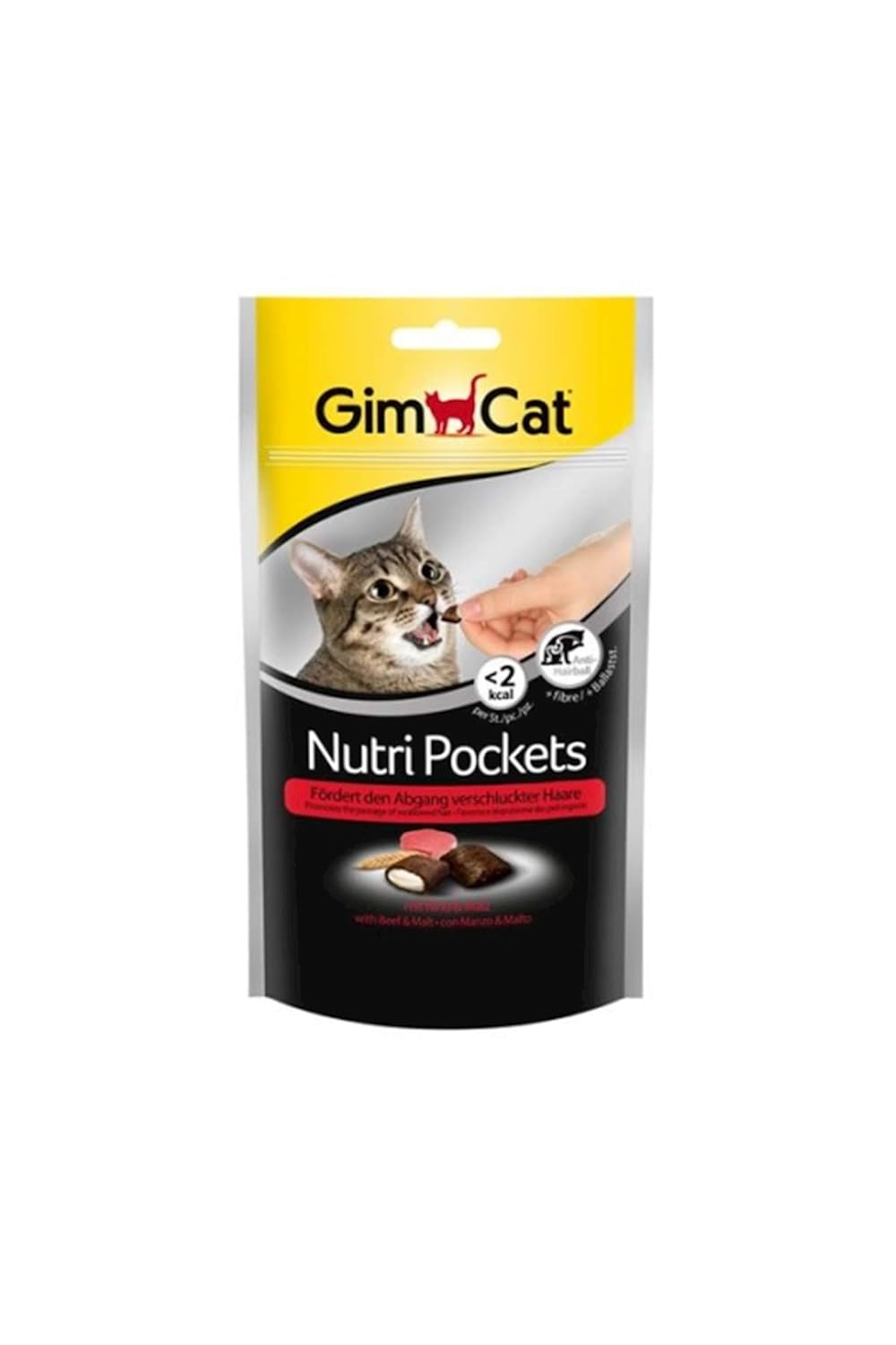 GimCat Nutripockets Kedi Ödülü Biftek Malt 60 gr
