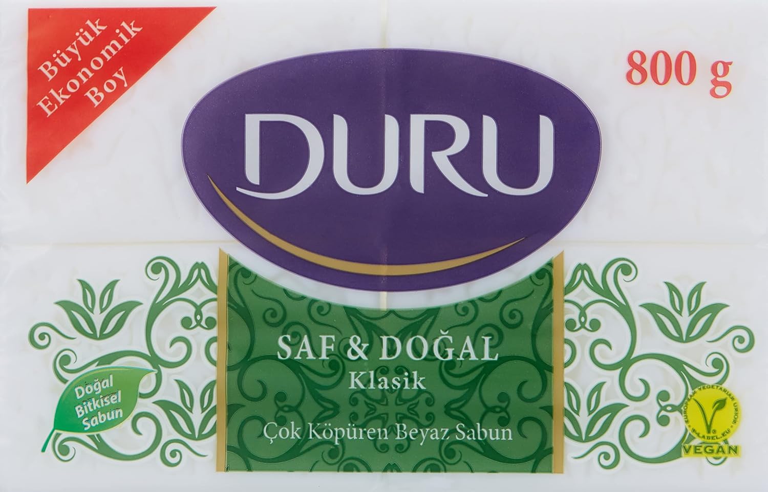 Duru Saf & Doğal Klasik Kalıp Sabun, 800 gr