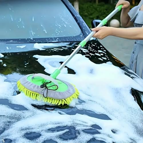 BUFFER® Yedek Mikrofiber Bezli Oto Yıkama Mop Seti