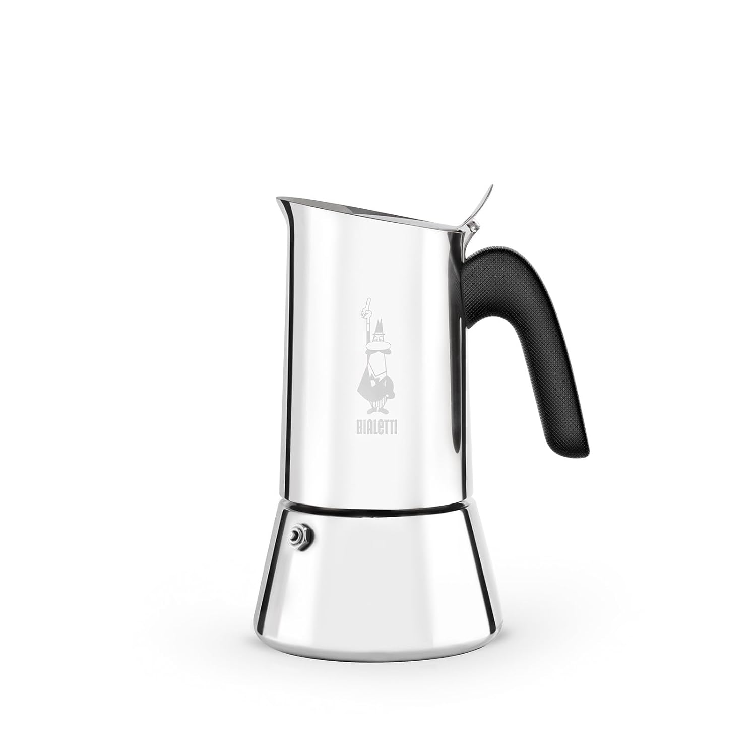 Bialetti - Venus: 2 Cups Ocak Üstü Espresso Pişirici - 85ml - Gümüş Renk - Paslanmaz Çelik Gövde - Patentli Güvenlik Valfi - Tüm Ocak Türleri İçin Uygundur (İndüksiyon Hariç)
