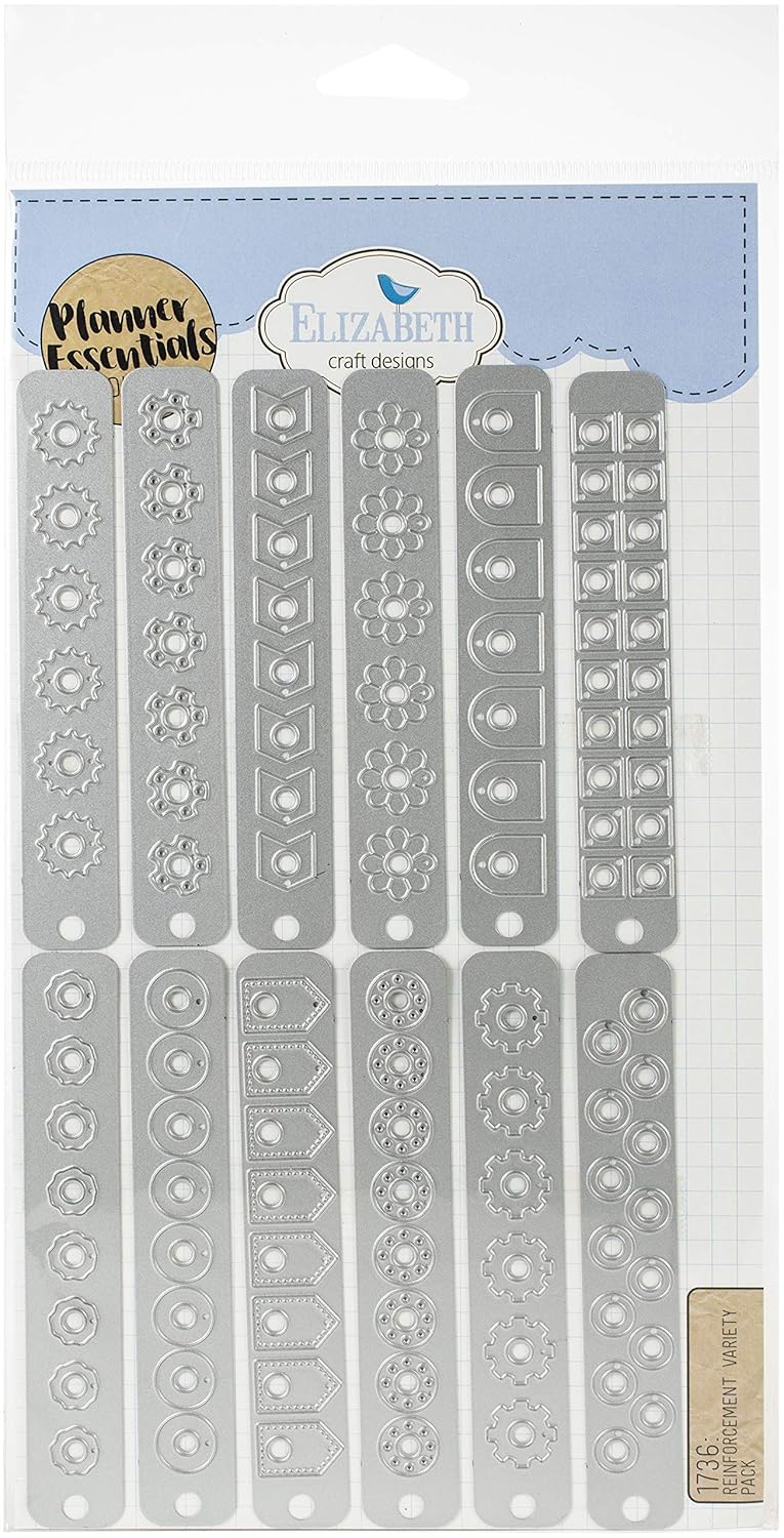 Elizabeth Craft Designs 1736 Elizabeth-Craft-Stanzform, reçineli, dekoratif planlayıcı yan takviyeler, tek boy