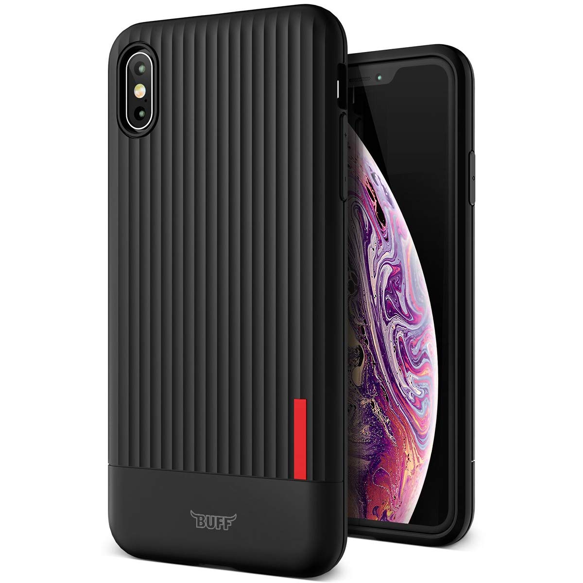 BUFF LABS Apple iPhone XS Max için Single Fit Kılıf, Siyah
