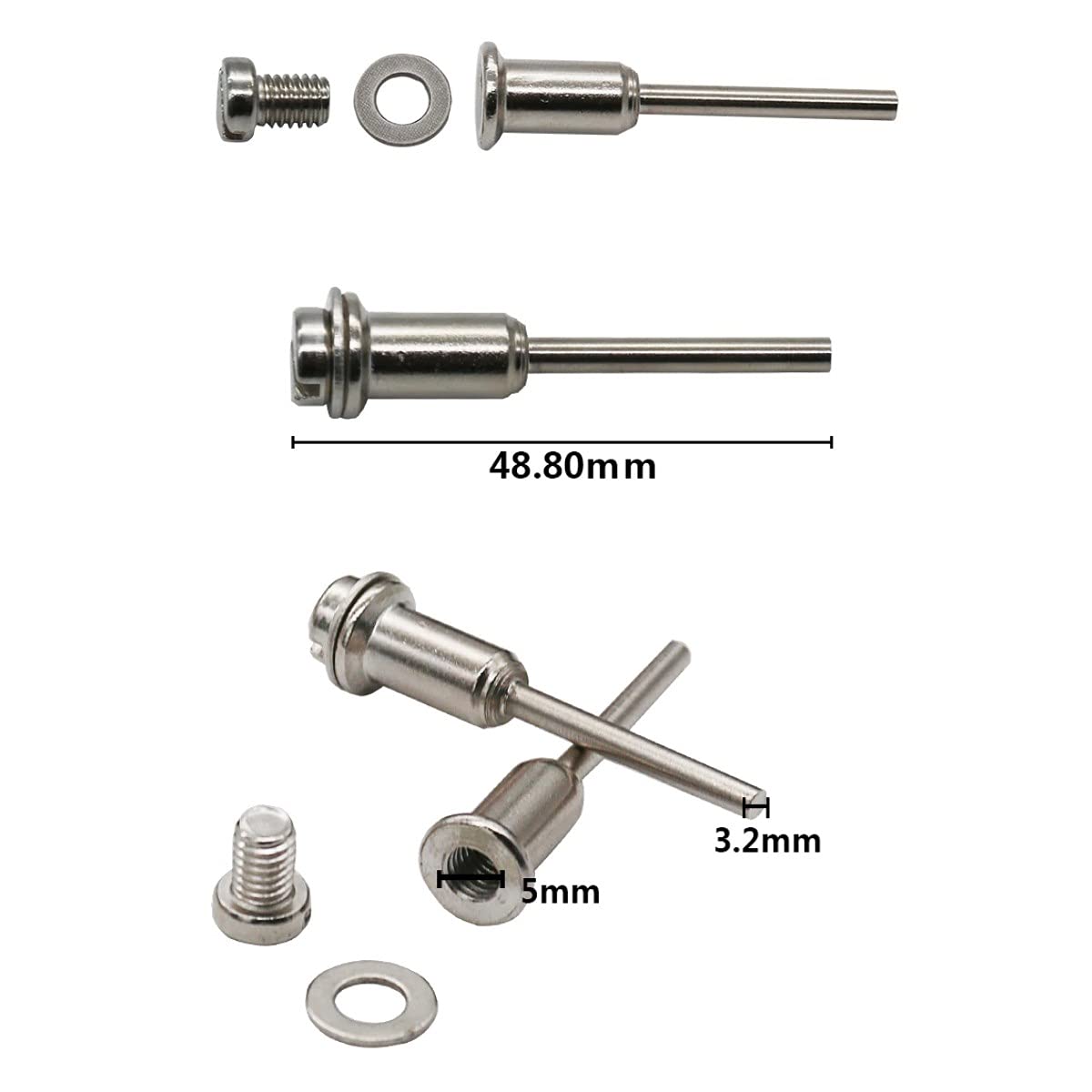 Buffer Metal 6 Parça Mini Matkap Ucu Ahşap Kesme Yuvarlak Çelik Bıçak Disk Testere Seti Kiti