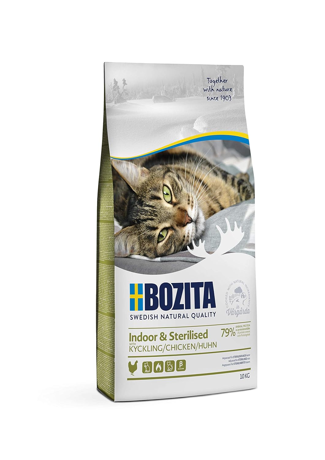 Bozita İndoor Tavuklu Kısırlaştırılmış Yetişkin Kedi Maması 10 Kg