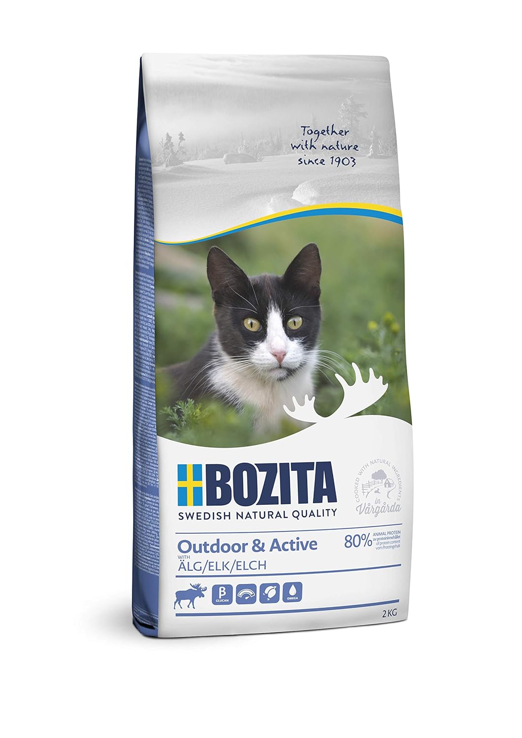 Bozita Outdoor Active Geyik Etli Yetişkin Kedi Maması 2 Kg