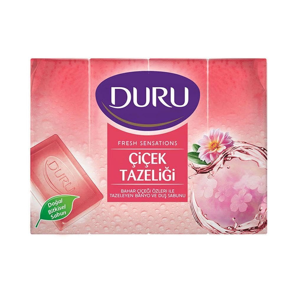 DURU Fresh Sensations Extra Çiçek Sabun, 150 Gramx4