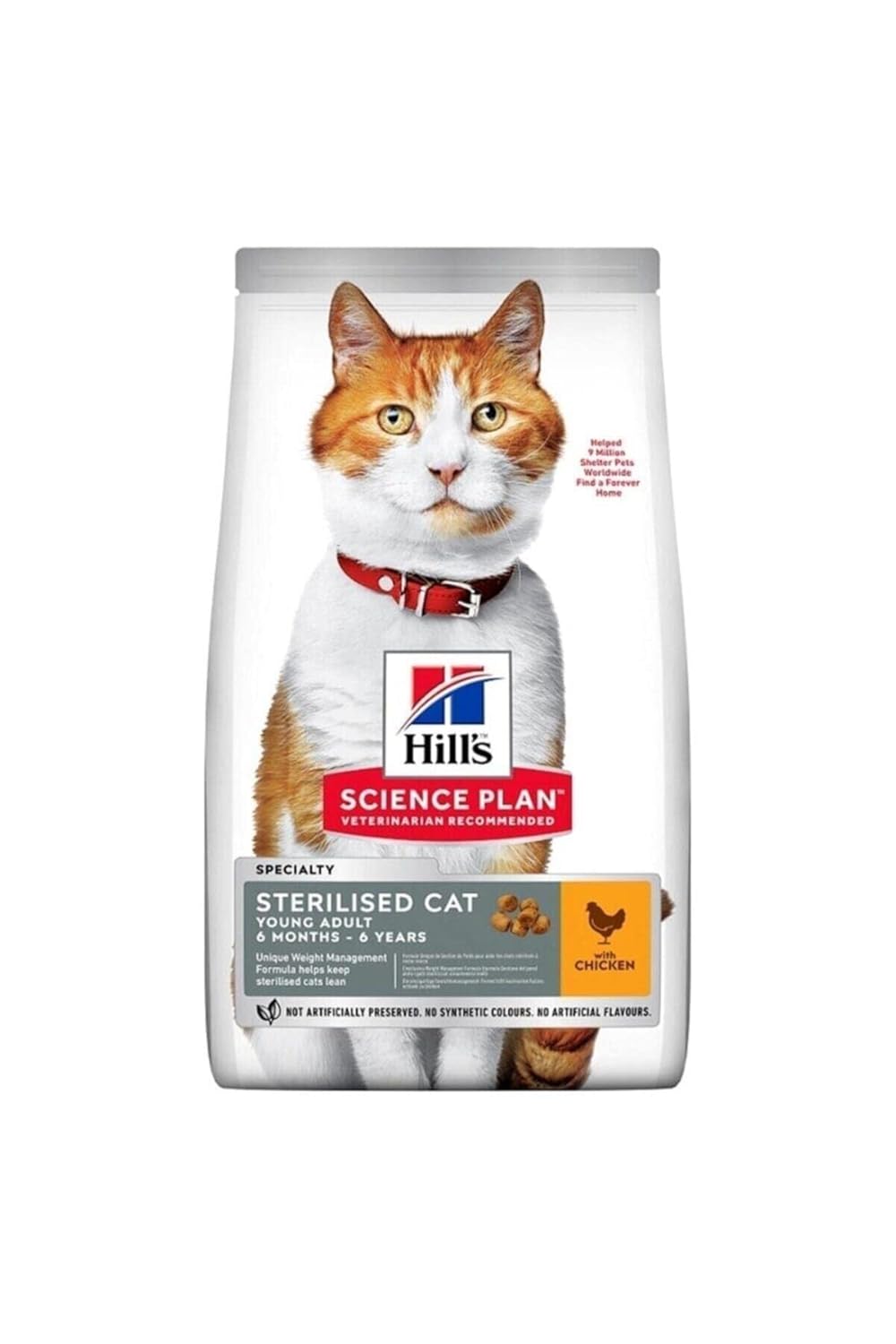 Hill's Adult Tavuklu Kısırlaştırılmış Yetişkin Kedi Maması 3 Kg 52742030272