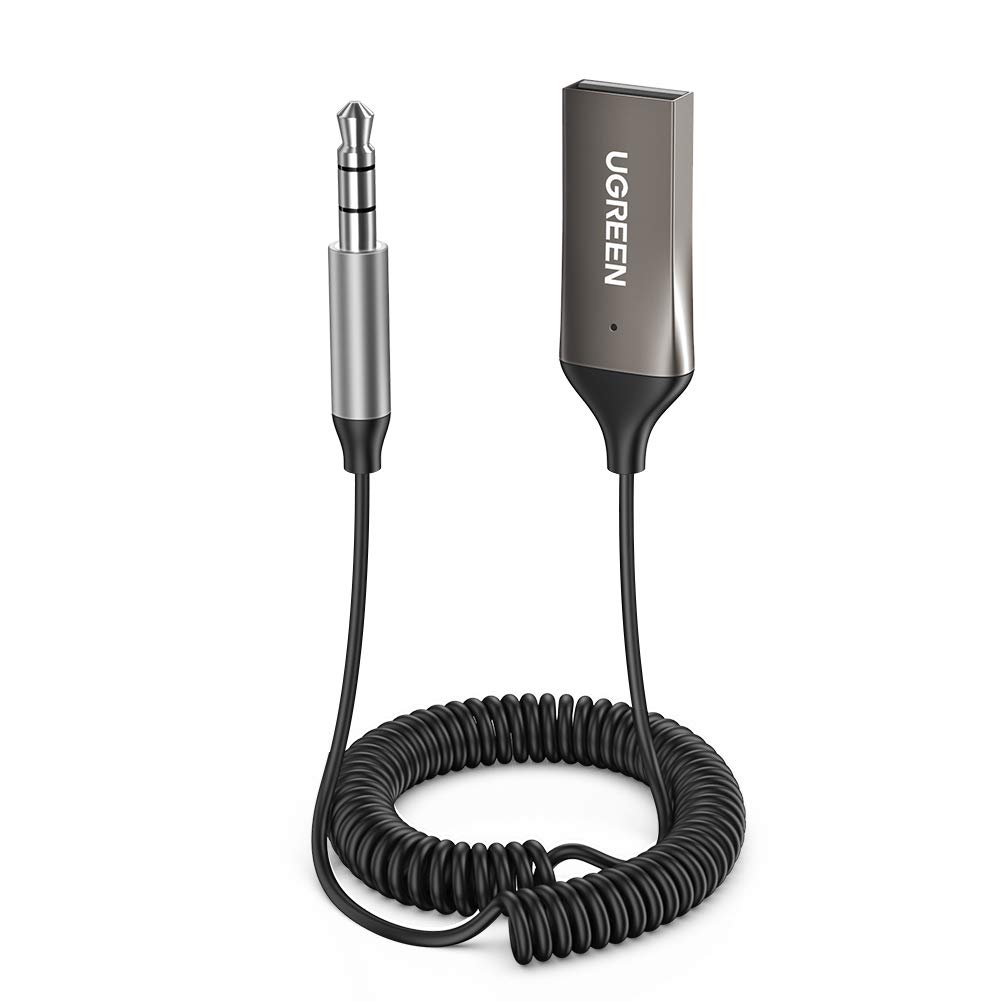 Ugreen Mikrofonlu 3.5 mm Aux Bluetooth 5.3 Alıcı Adaptör Araç Kiti