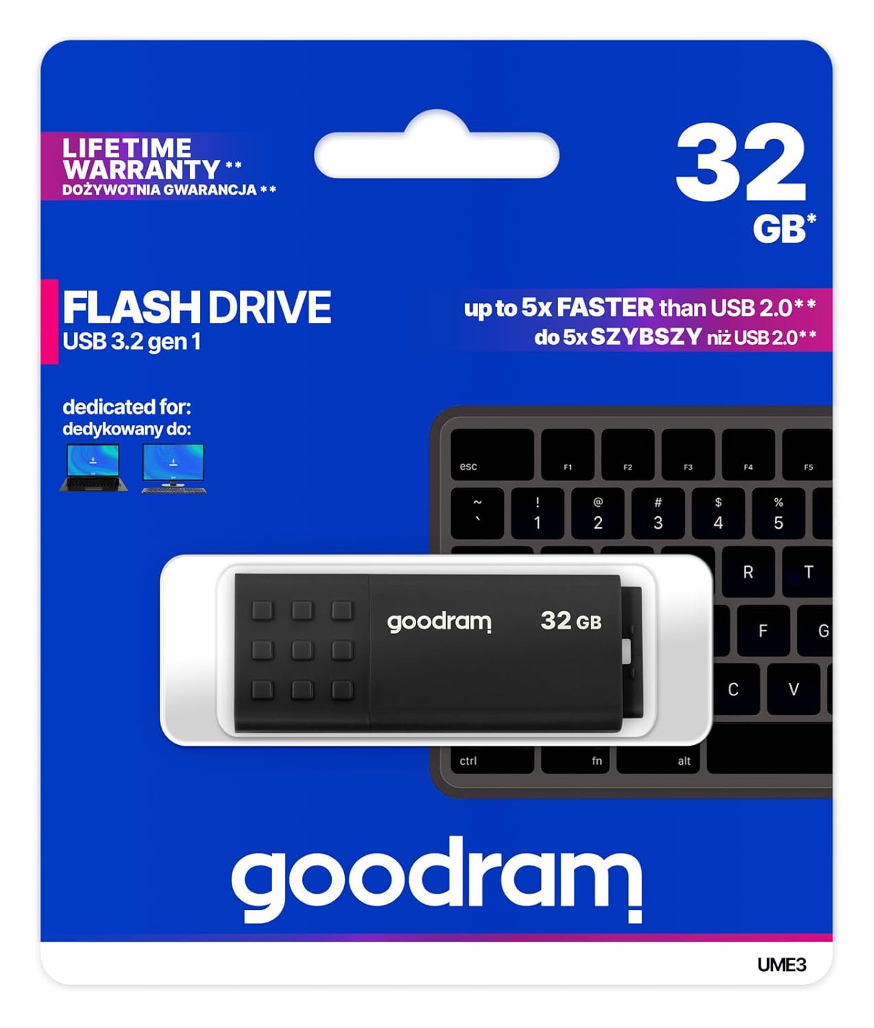 GOODRAM USB-UME3-0320K0R11-32GB 3.2 Gen.1 USB FLASH BELLEK