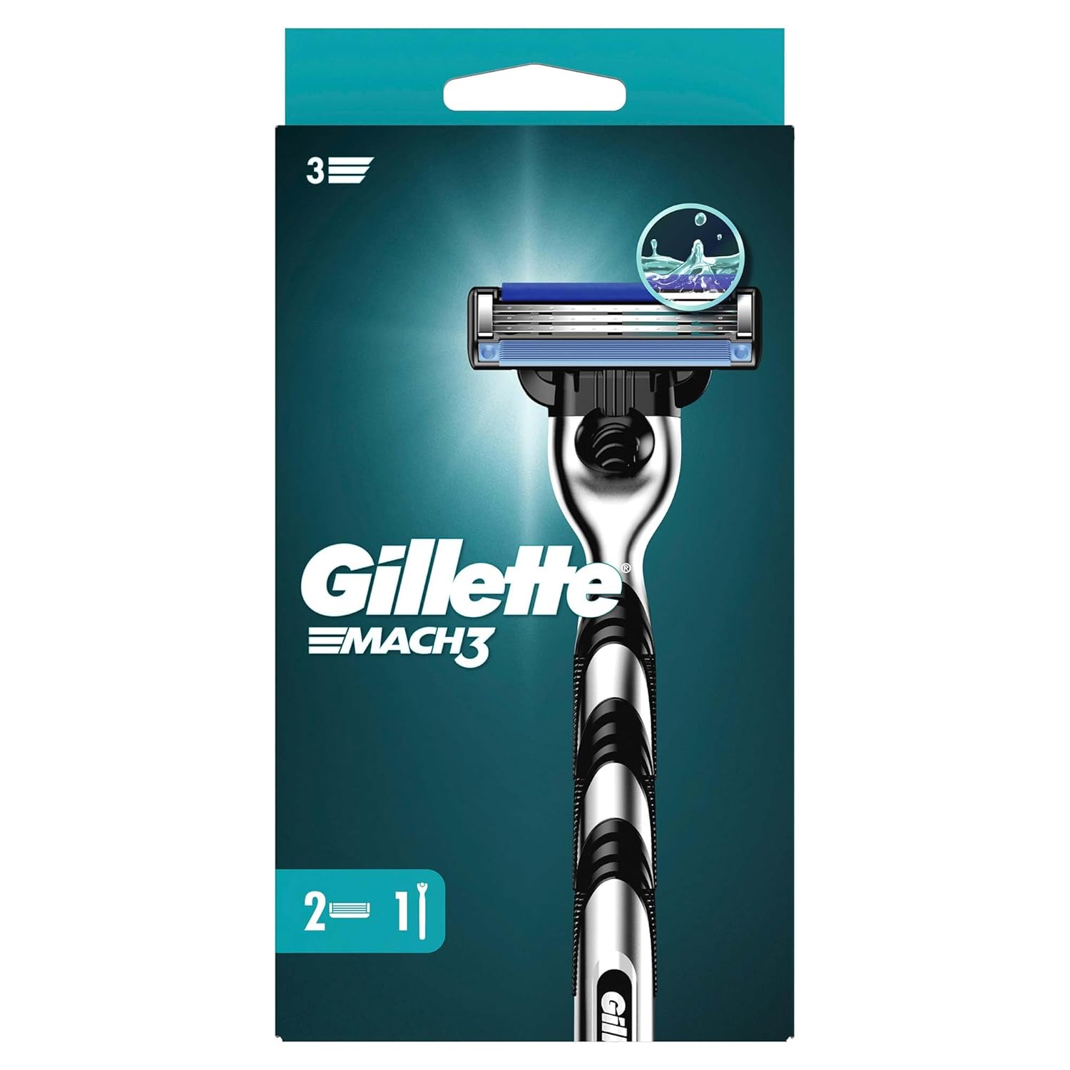 Gillette Mach3 Tıraş Makinesi + 2 Adet Yedek Tıraş Bıçağı