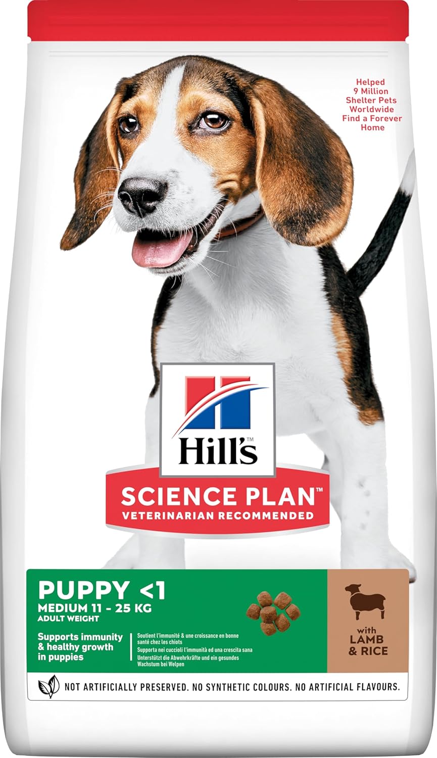 Hill's SCIENCE PLAN Orta Irk Kuzulu ve Pirinçli Yavru Köpek Maması 2.5 kg