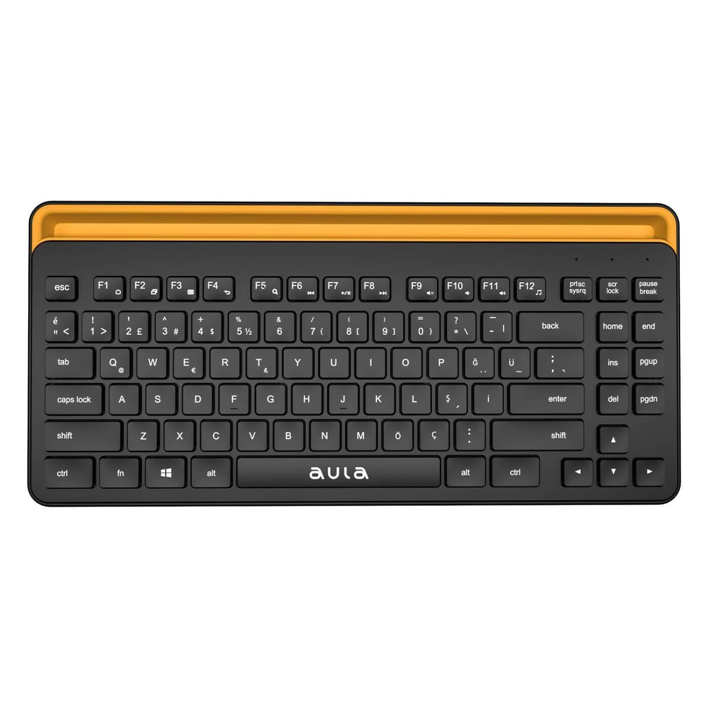 Aula AWK310 Bluetooth 4.0 Kablosuz Telefon Tablet Standlı TKL Türkçe Q Klavye