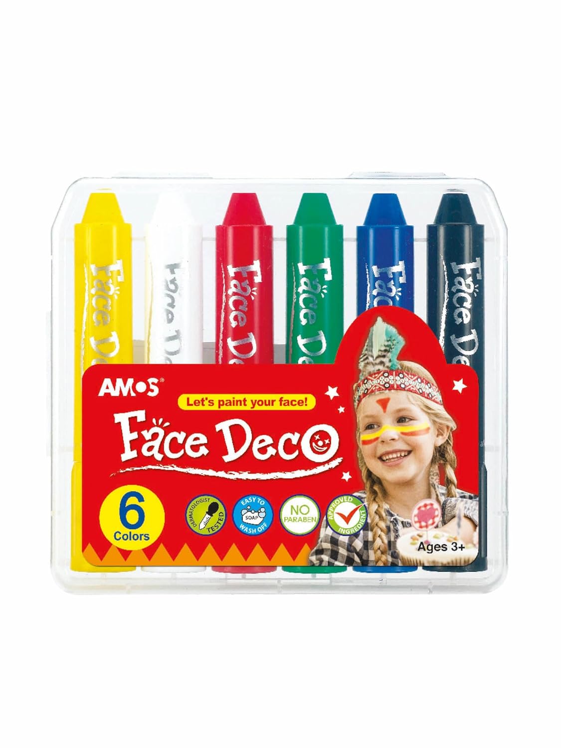 Amos Yüz Boyası 6 Renk