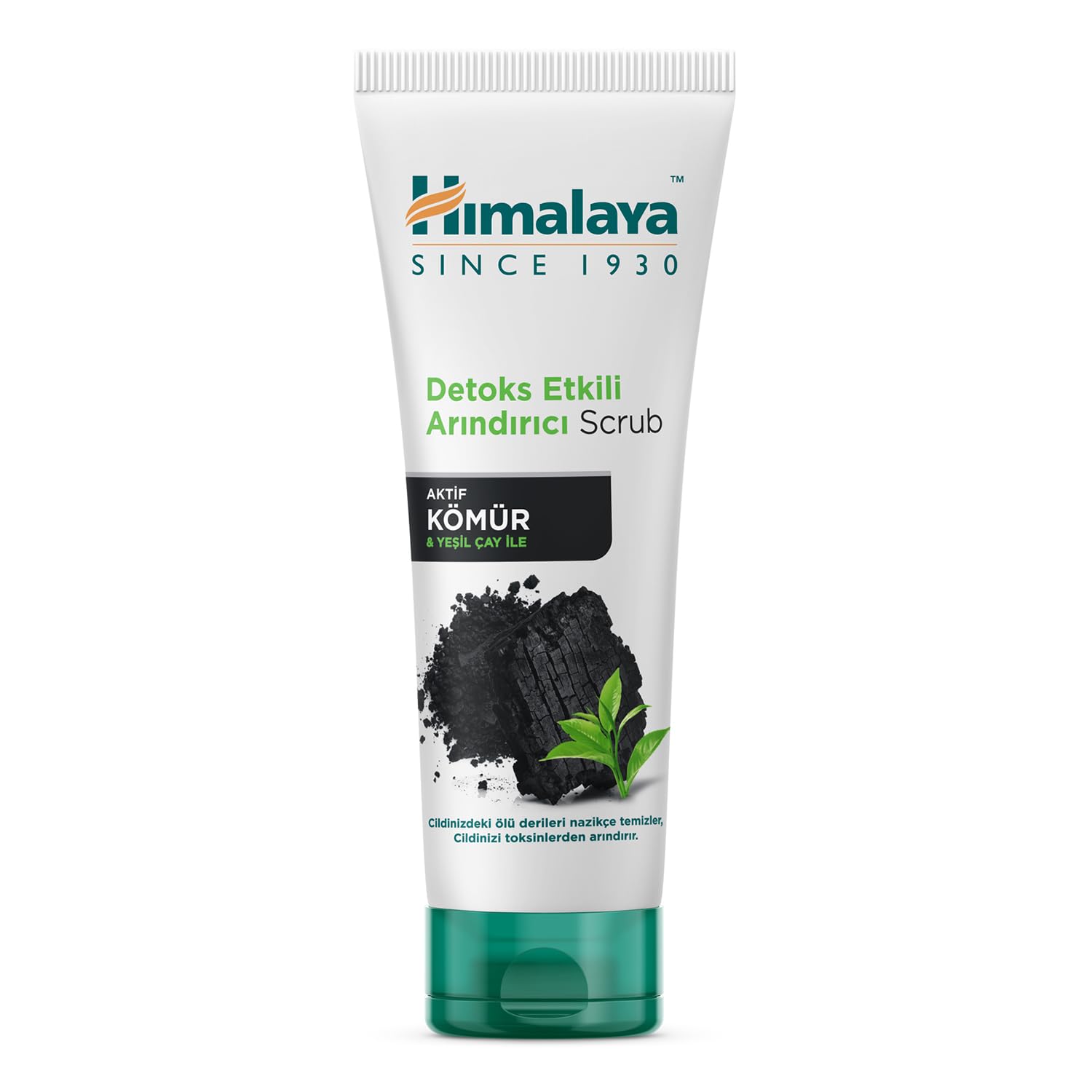 Himalaya Since 1930 Detoks Etkili Arındırıcı Yüz Temizleyici Scrub, Aktif Kömür, Yeşil Çay, Parabensiz, Tüm Ciltler 75ml