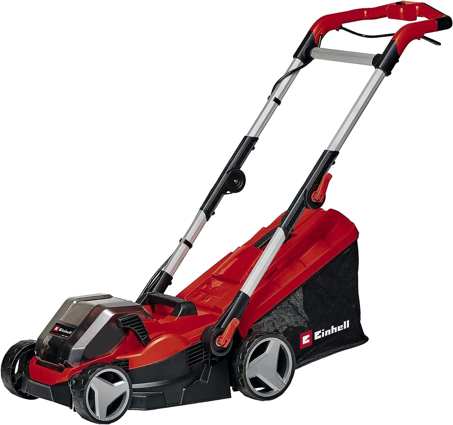 Einhell Akülü Çim Biçme Makinesi GE-CM 36/34-1 Li-Solo Power X-Change (lityum-iyon, 5 kademeli merkezi kesme yüksekliği ayarı, ayarlanabilir uzun sap)