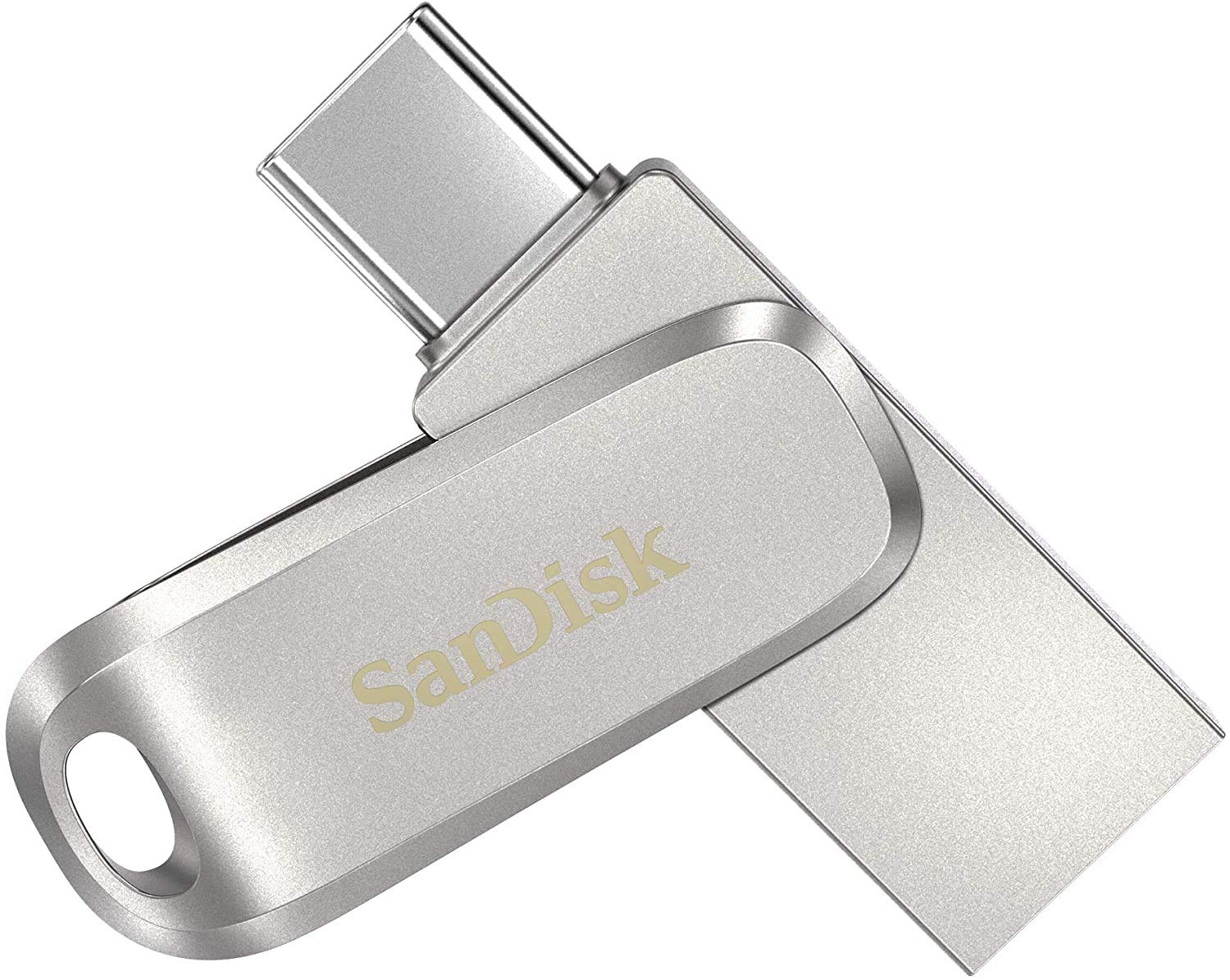 SanDisk Ultra Dual Drive Luxe USB Type-C Sürücü Akıllı Telefon Bellek 128 GB (Mobil Bellek, USB 3.2 Gen 1, Döner Tasarım, 400 MB/s Okuma, USB Sürücü, Otomatik Yedekleme)