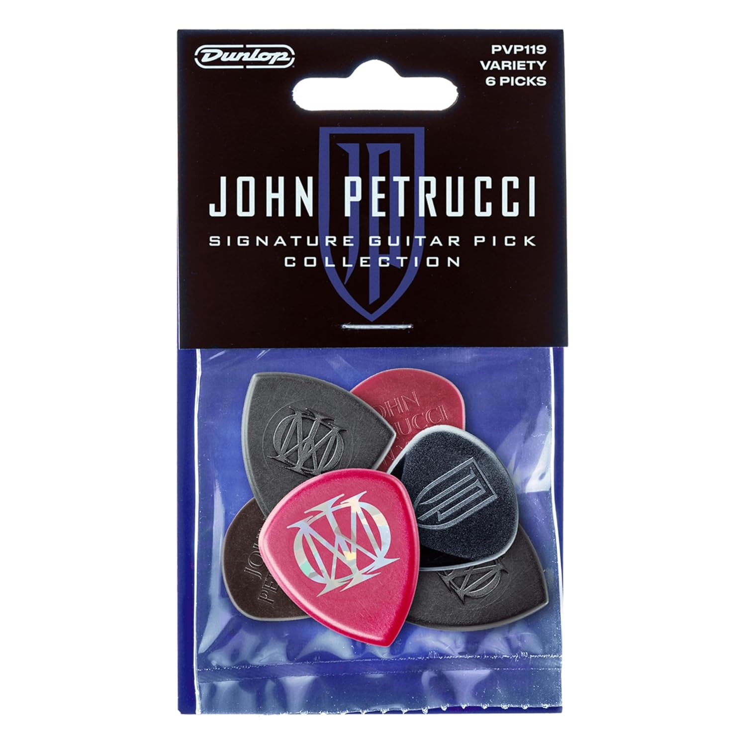 Dunlop John Petrucci imzalı Variety Pack oyuncular için 6'lı paket